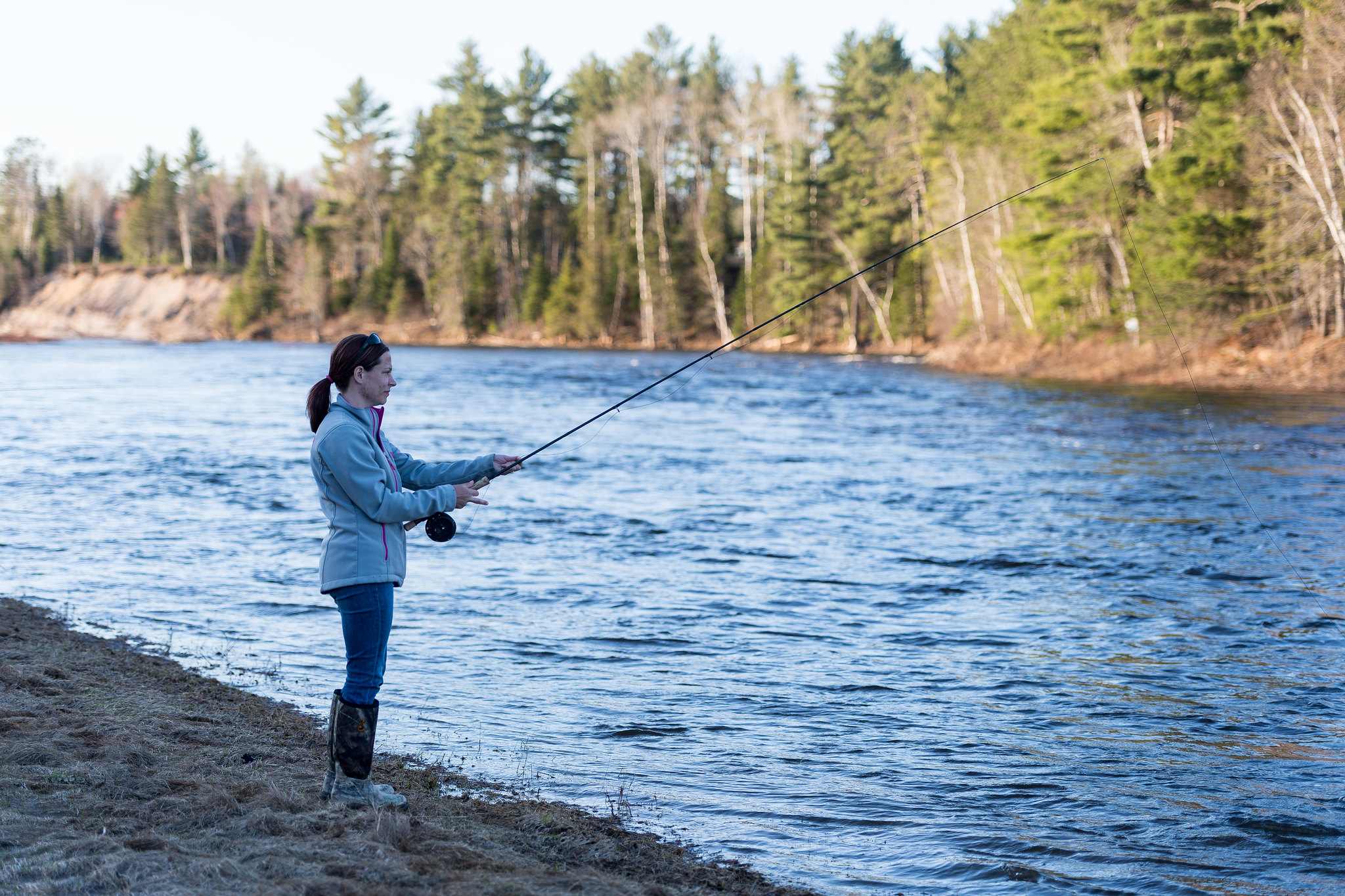 Fly Fishing at Point Leamington, NL Image